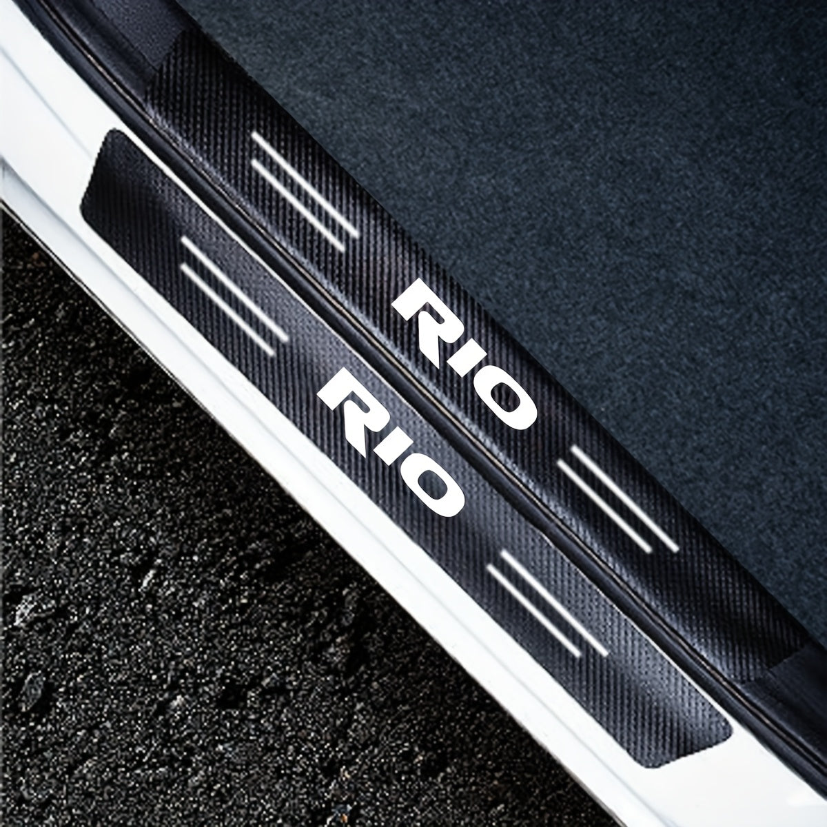 Avtomobil eshigi kirish pedalining himoya stikerlari uchun avtomobil bagajini himoya qilish