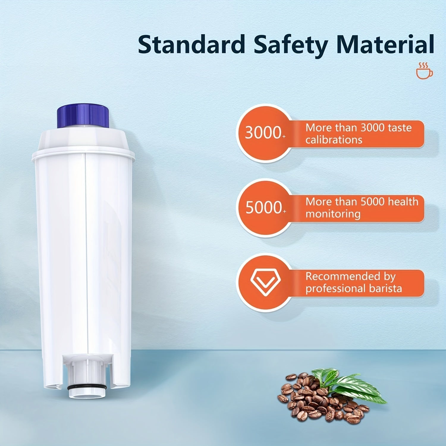 Juego de filtros para cafetera de 4 piezas, filtración de agua más rápida, rendimiento mejorado