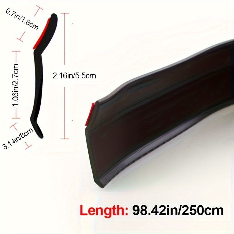 Universal Car Front Lip Spoiler Defender Carbon Fiber Style Bumper Guard