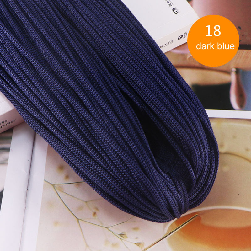 Crocheting Nylon Cord 3mm Hollow Yarn Thread for DIY Bracelets Hats Bags Shoes 200g