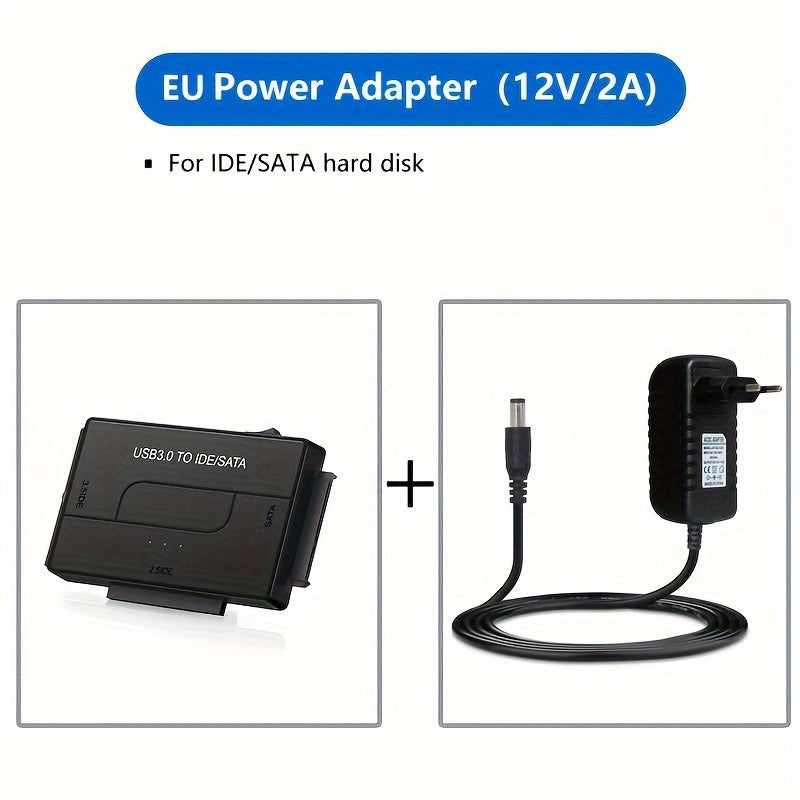USB 3.0 SATA IDE Hard Drive Adapter Kit for 2.5 and 3.5 Inch HDD SSD