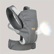 Baby Carrier for Infants and Toddlers 0-48 Months Breathable Polyester Adjustable Black Grey