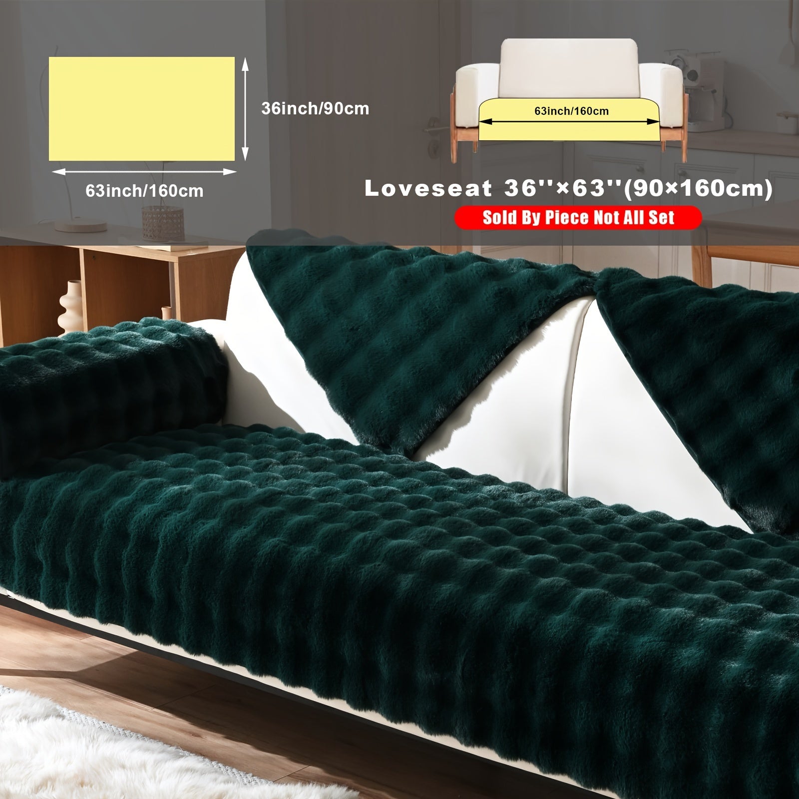 Накидка на диван из флиса для 2-4 местных диванов в 8 цветах, моющаяся в машине, дружелюбная к питомцам, современный дизайн