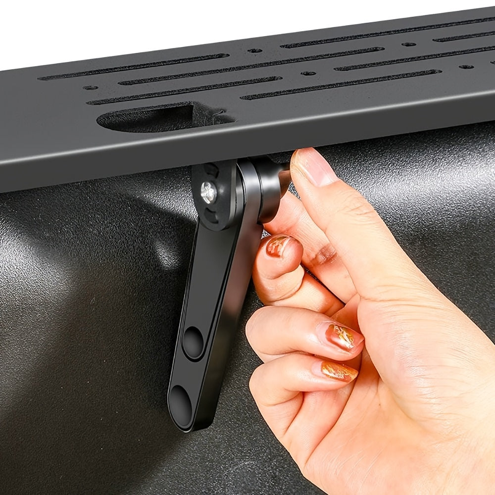 Multimedia Storage Rack with Adjustable Shelves for TV, Monitor, Router