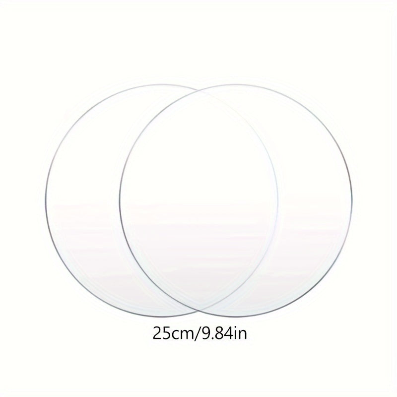 Qayta ishlatiladigan akril dumaloq tort plitalari to'plami 2 ta 10.16cm 15.24cm 20.32cm 25.4cm Pishirish uchun asbob-uskunalar