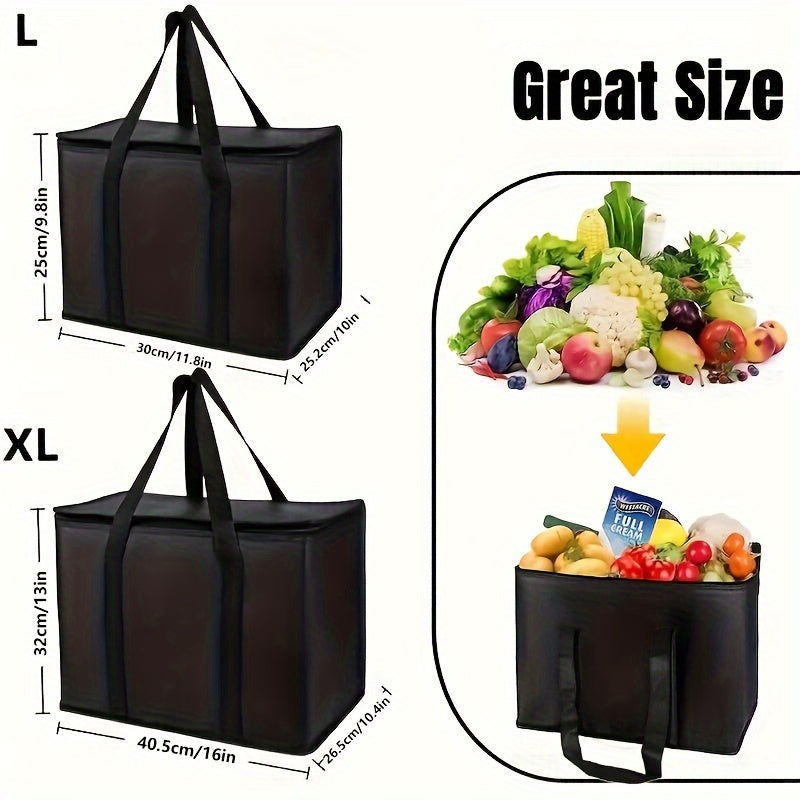 Bolsa térmica aislada para comida, caliente y fría, reutilizable, tote ligera, enfriador suave