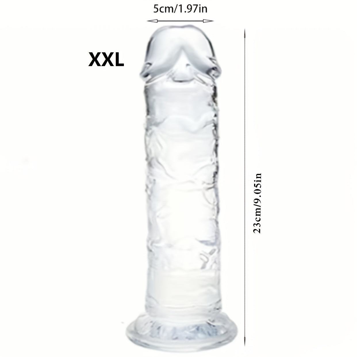 Adult Unisex Jelly Crystal Anal Plugs Small Medium Clear 7 Sizes