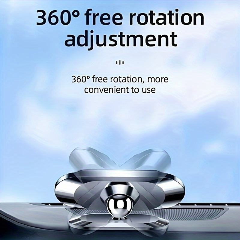 Universal Aluminum Alloy Car Mount with Magnetic Base for Smartphones