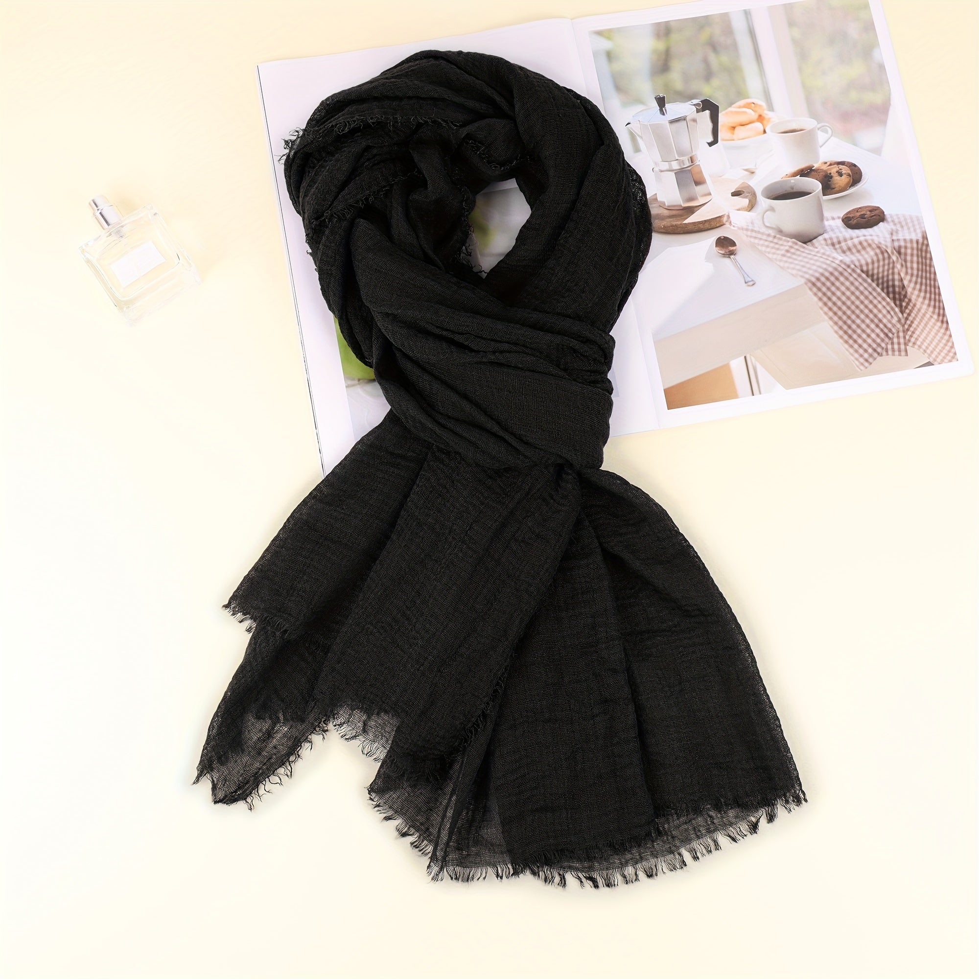 Мужской шарф-палантин из хлопкового микса для Хэллоуина, косплея и моды