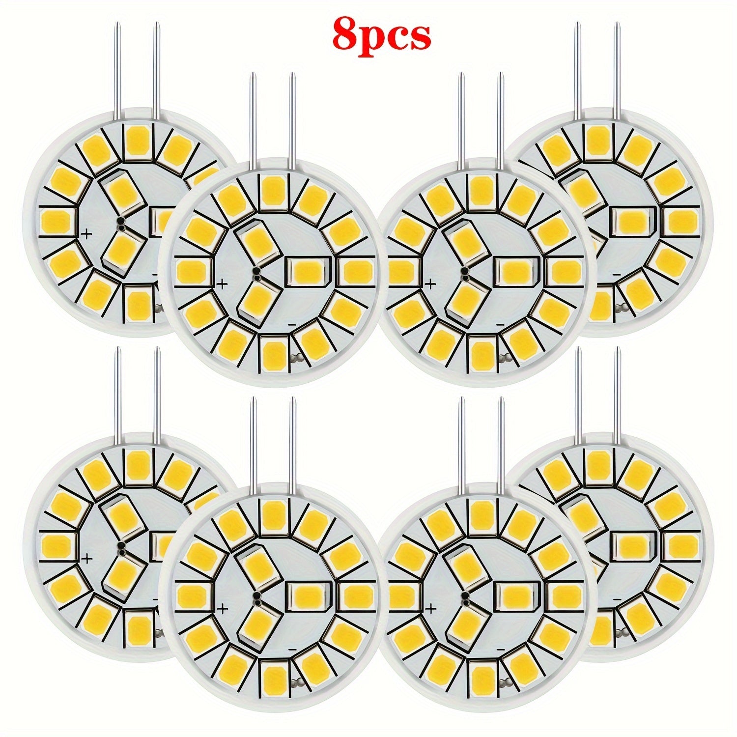 G4 LED lampochka 2W, 120° nur burchagi, 12V AC/DC, 200LM, tebranishsiz, landshaft/oshxona/post/joylashtirilgan yoritish o'rnini bosuvchi, iliq/tabiiy/sovuq oq (4 dona/8 dona)