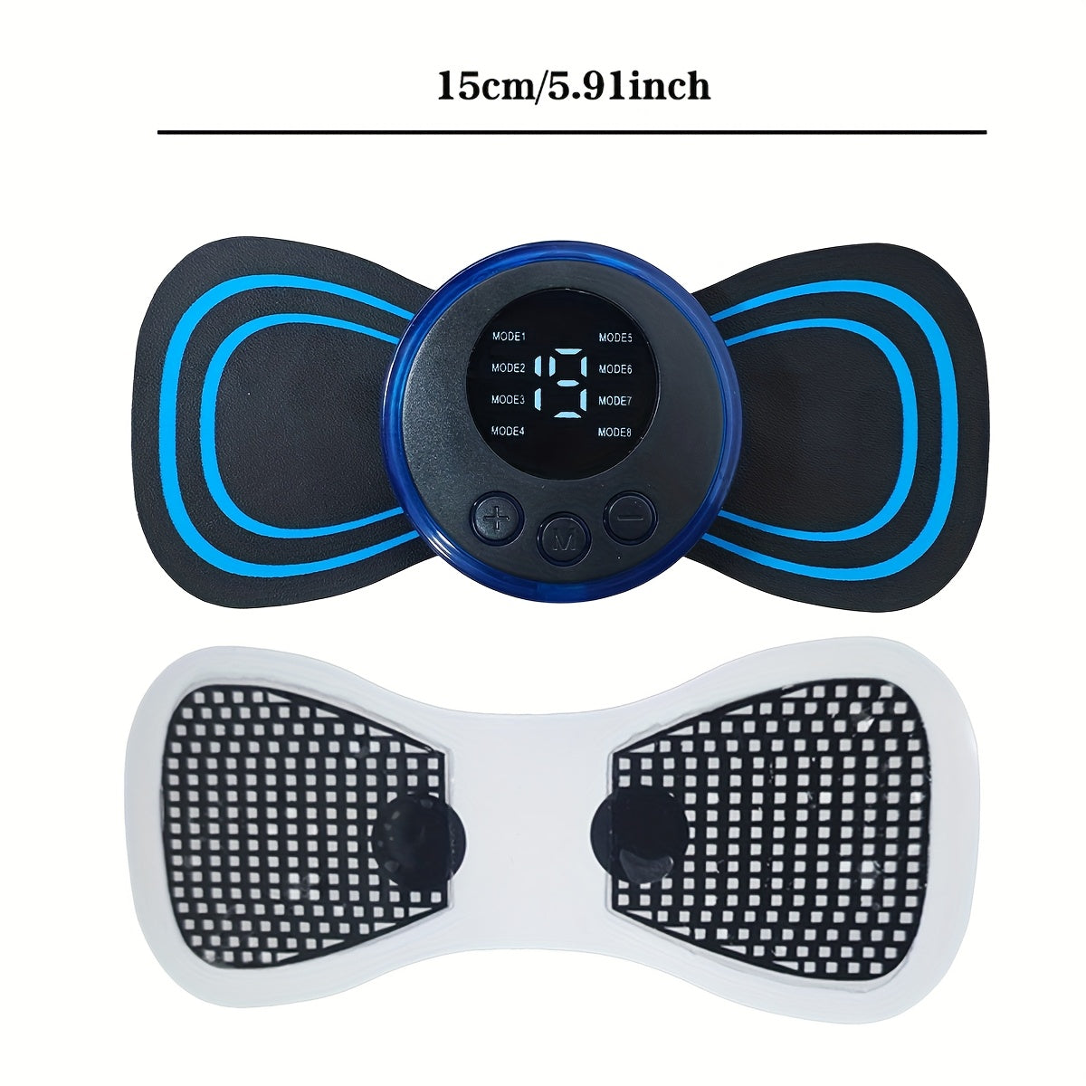 Portable Home Massager with 8 Modes 19 Intensity Levels Rechargeable EMS Neck Waist Body
