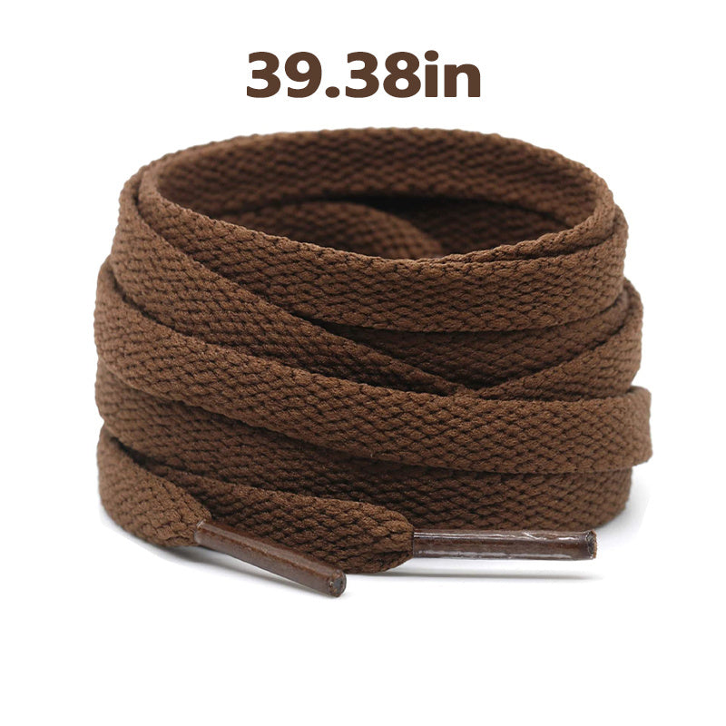 Unisex Flat Shoe Laces for Running Sneakers Boot Strings 48 Inches Black
