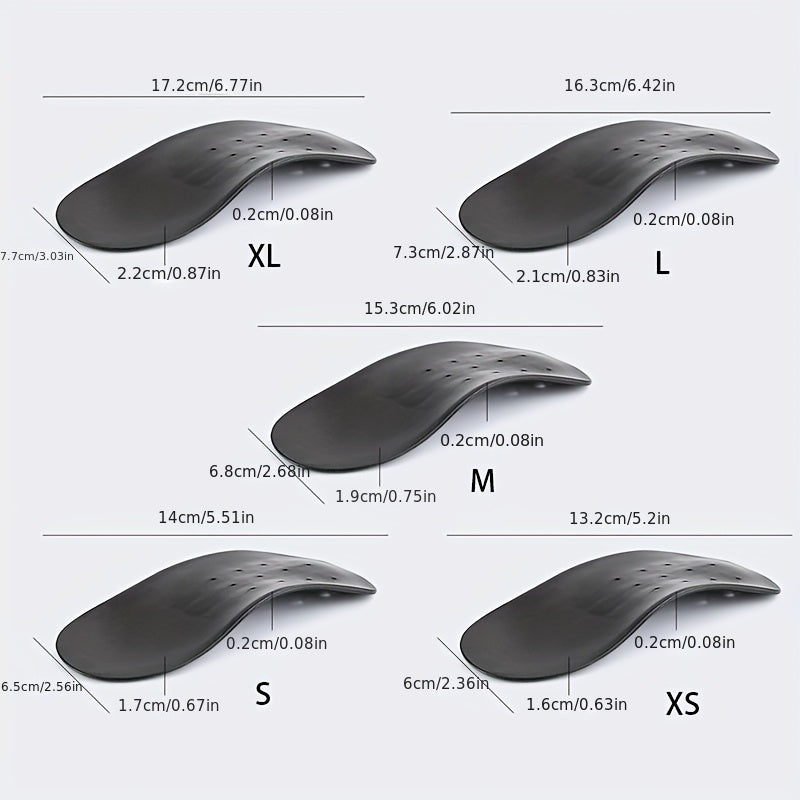 Black Arch Support Insoles for Men and Women Comfort Footbed Inserts