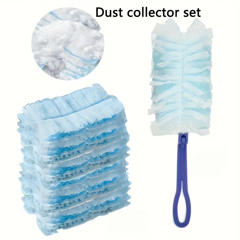 Elektrostatik chang olib tashlash cho'tkasi boshlariga mo'ljallangan polyester to'ldiruvchilar. 10 dona yoki 50 dona to'plamlarda mavjud. Kir yuvish xonalari, mebellar, avtomobillar, klaviaturalar va tozalash mahsulotlari uchun mos keladi. Qilmaydi