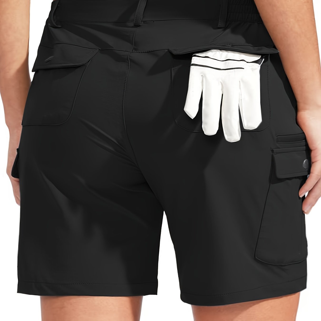 Pantalones cortos cargo ligeros de mujer de secado rápido de 7 pulgadas con 7 bolsillos