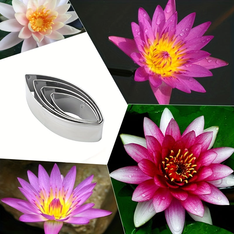 Flower Calyx Fondant Cutters Set Stainless Steel Cookie and Cake Decorating Tools