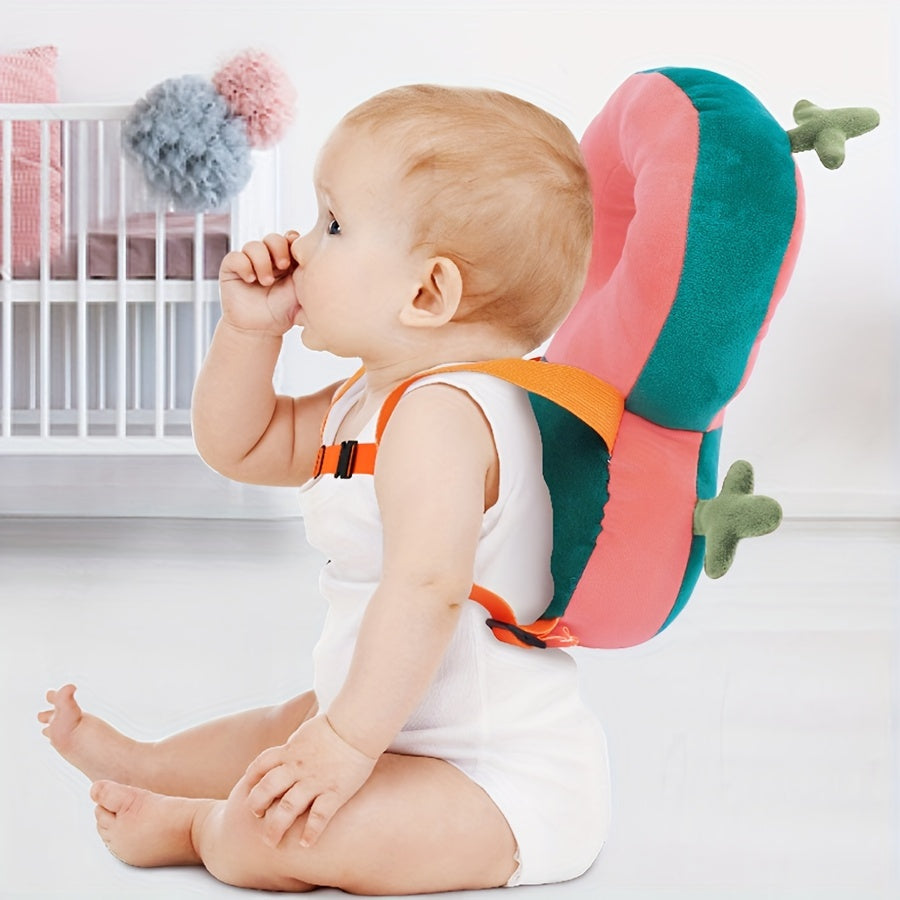 Kichkina xavfsizlik sumkasi, tishlash va yurish uchun bosh va orqa himoya pad bilan, Qizil Yashil