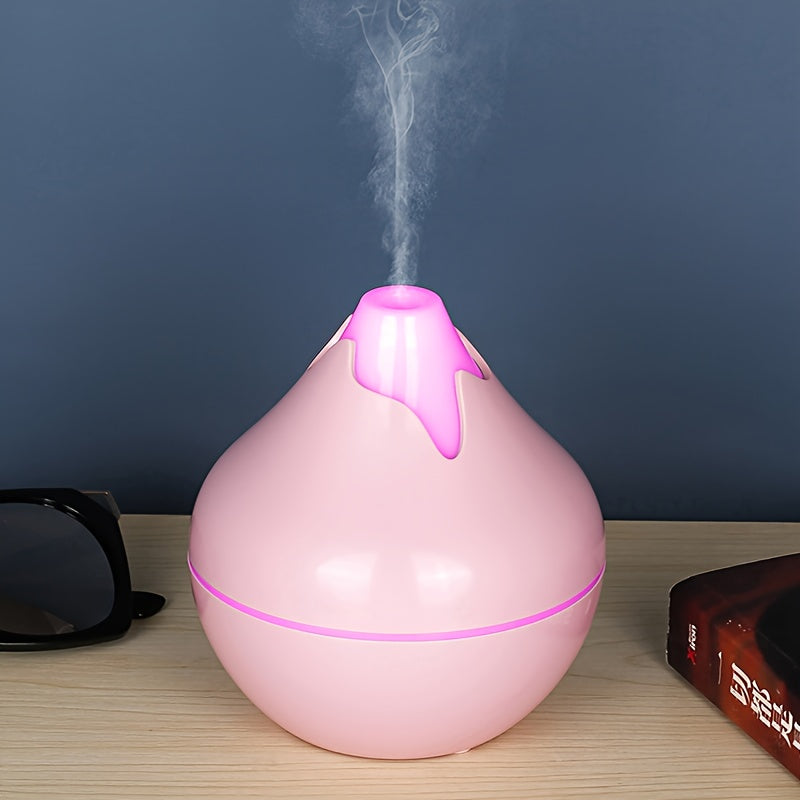 Wood Grain USB Humidifier with Aromatherapy Quiet Operation for Home Office
