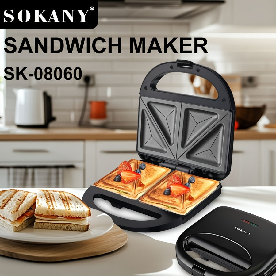 750W Multifunctional Breakfast Maker for Dorms and Offices Non-stick Coating Easy to Clean
