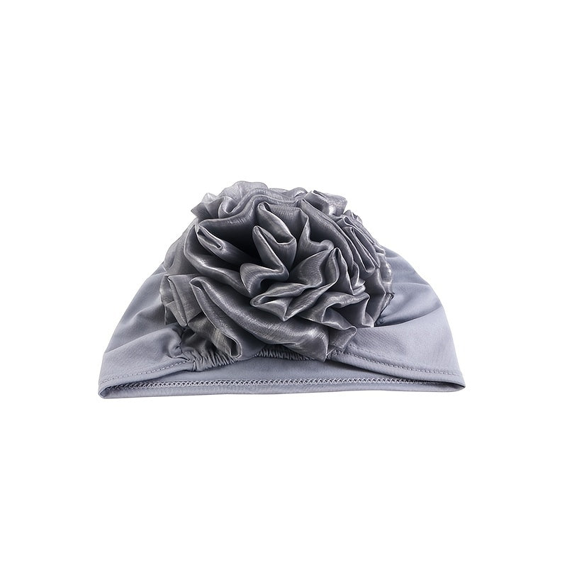 3D Gul Chemo Kapaq Qopqog'i Soqol Rangi To'liq Rangli Turban Bosh Sharf Beanie