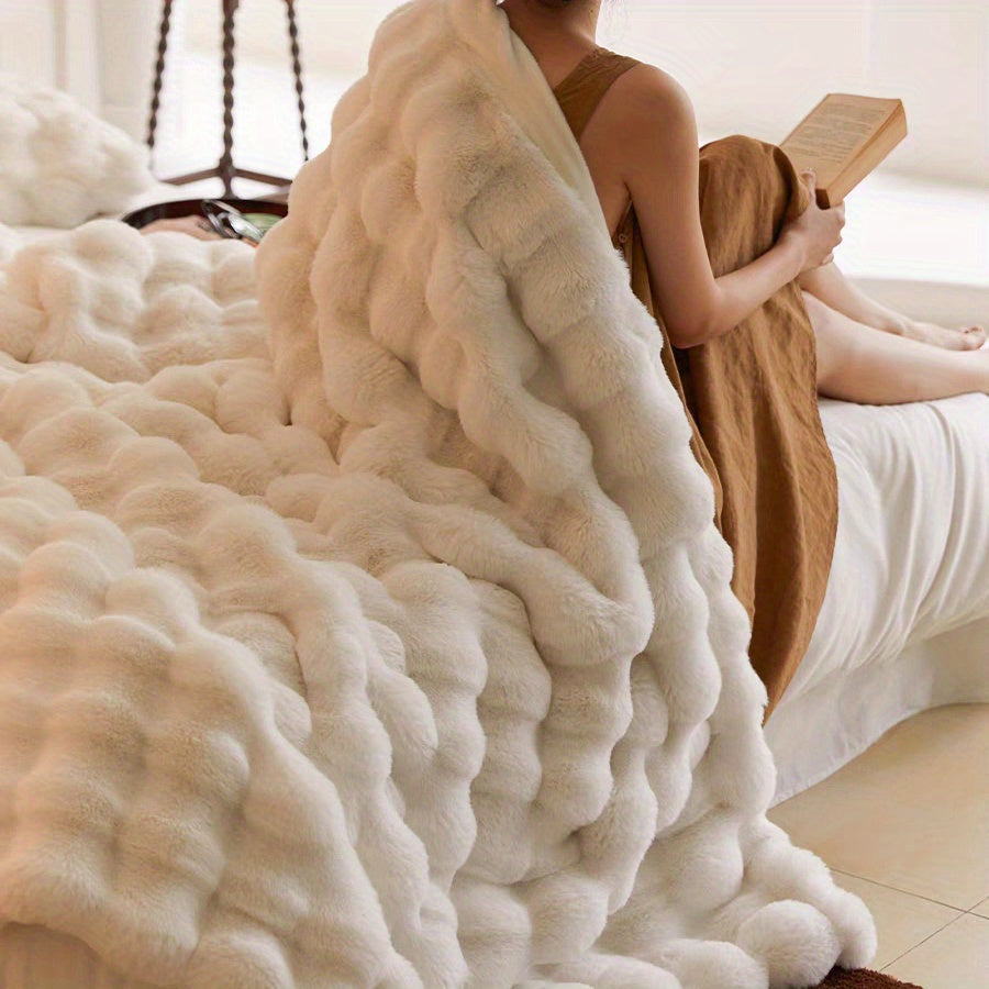 Plush Blanket Soft Cozy Travel Sofa Bed Home Decor Gift