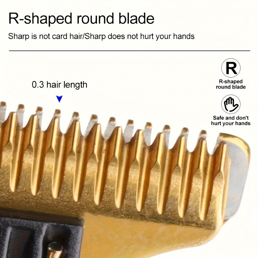 Мужской беспроводной USB-заряжаемый триммер для волос с литиевой батареей