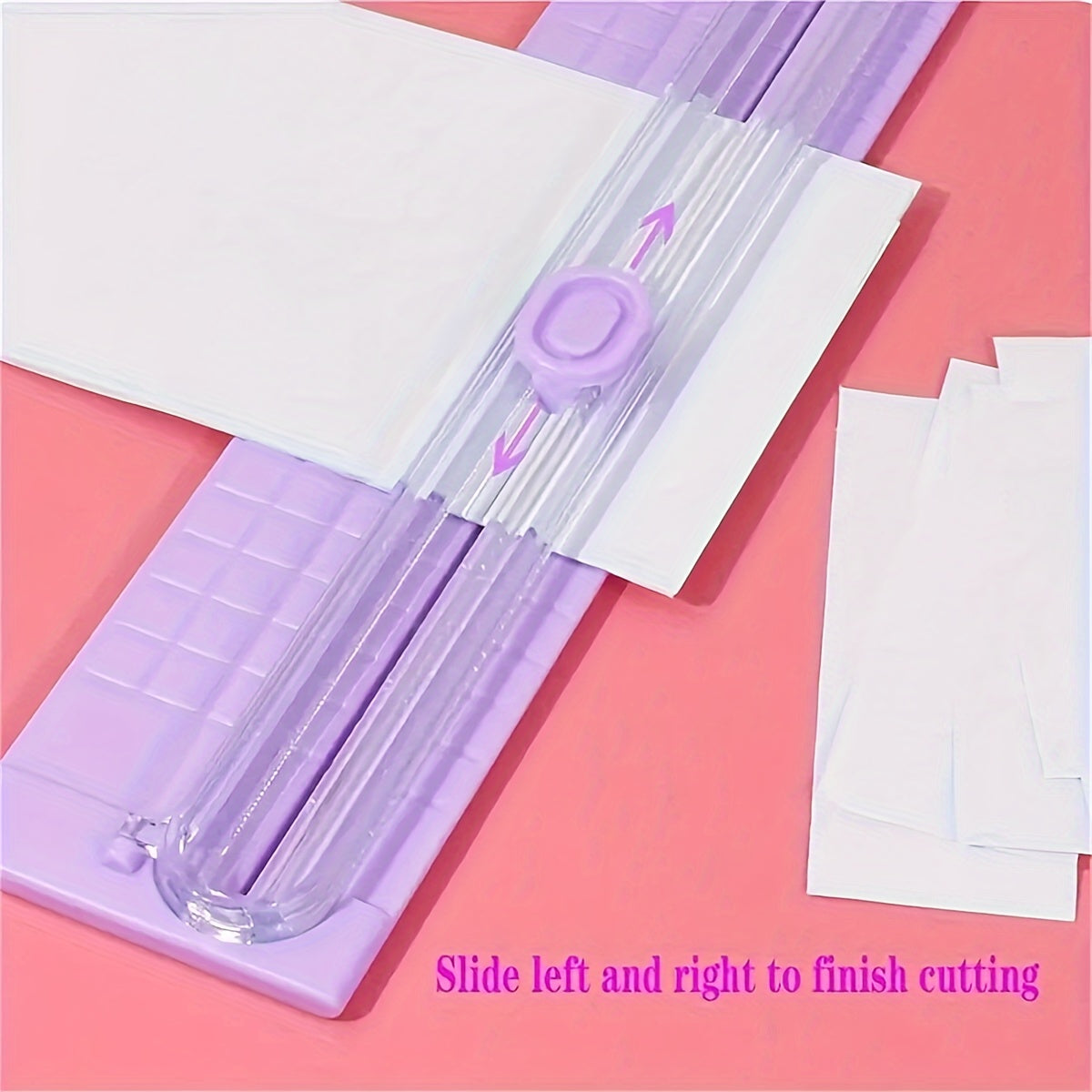 Portable Paper Cutter for A3/A4 Paper, Precision Trimmer, Plastic Office and School Tool
