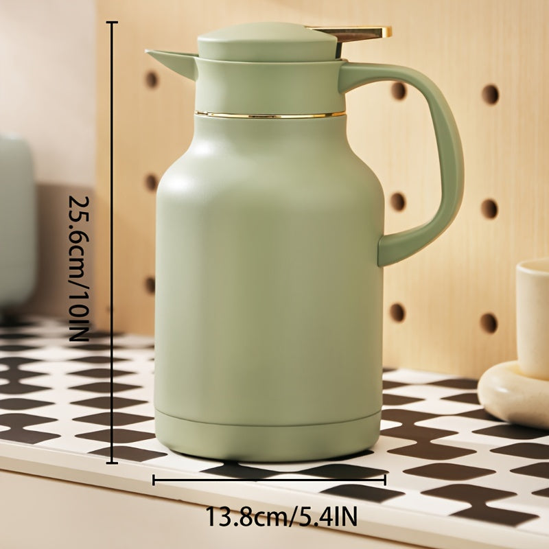 Термос для кофе с изоляцией на 59 унций из нержавеющей стали с двойными стенками для чая и воды