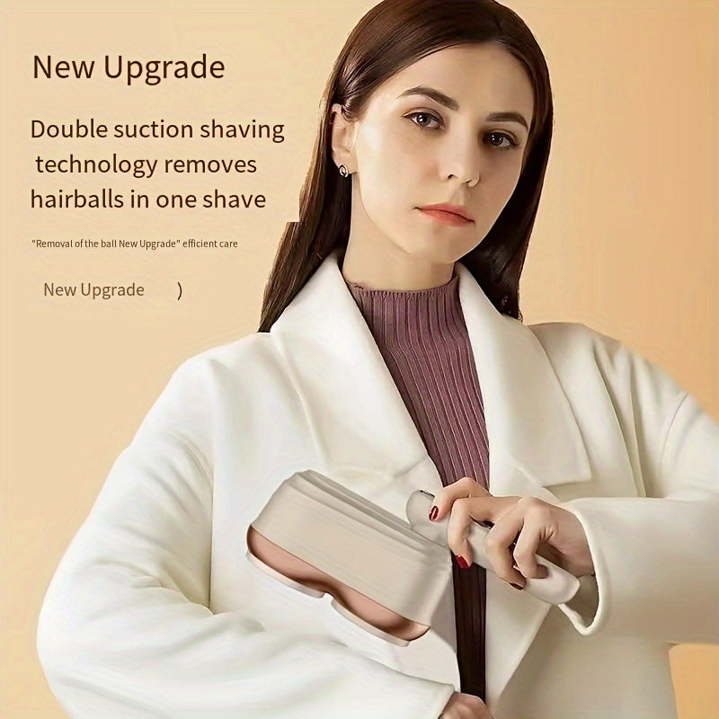 Qayta to'ldiriladigan mato shaveri, ikki boshli, USB bilan zaryadlash, LED displey, elektr soch to'plamlarini kesuvchi, jun kiyimlar uchun