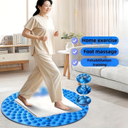 Round TPE Foot Massage Mat for Deep Tissue Pressure Relief and Blood Circulation