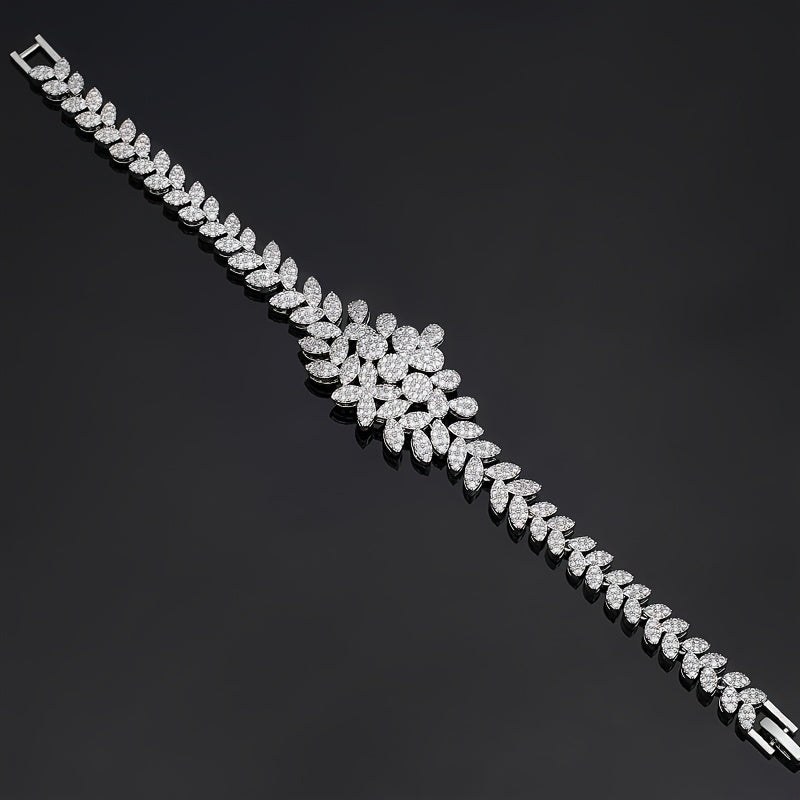 Bridal Jewelry Set Arabesque Style Wedding Accessories Necklace Earrings Ring Bracelet for Women