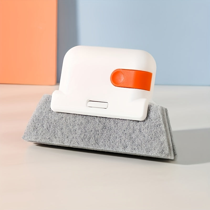 Window Grooved Cleaning Brush - Compact Gap Cleaner for Windows and Doors