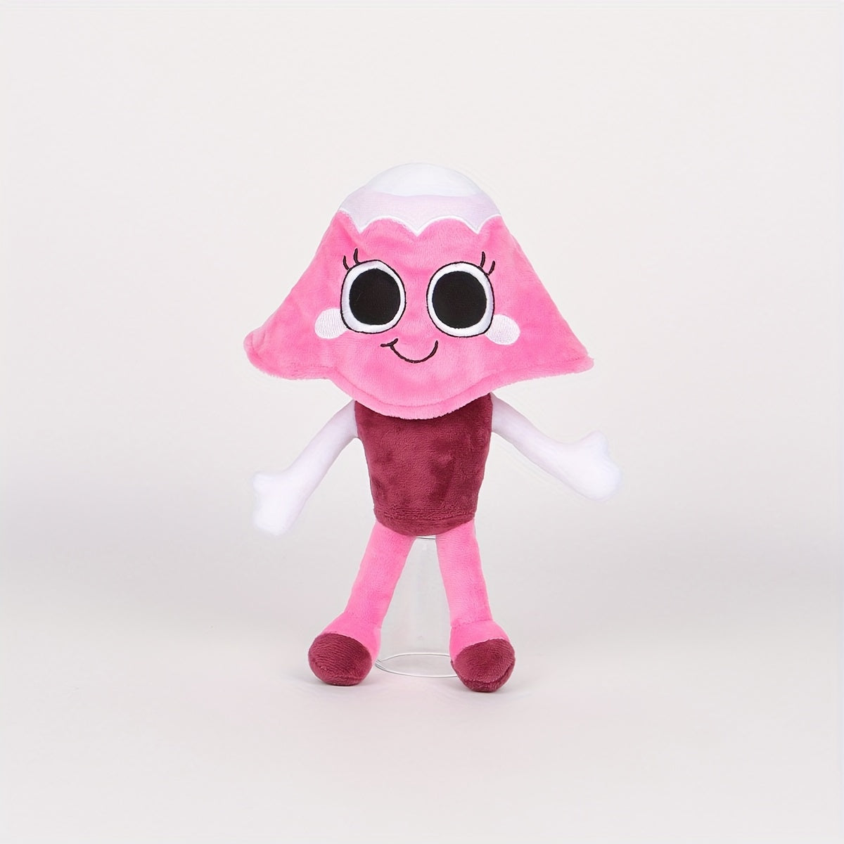 Juguete de peluche del mundo de juegos de anime para niños, muñeca de felpa en rojo y rosa brillante, regalo