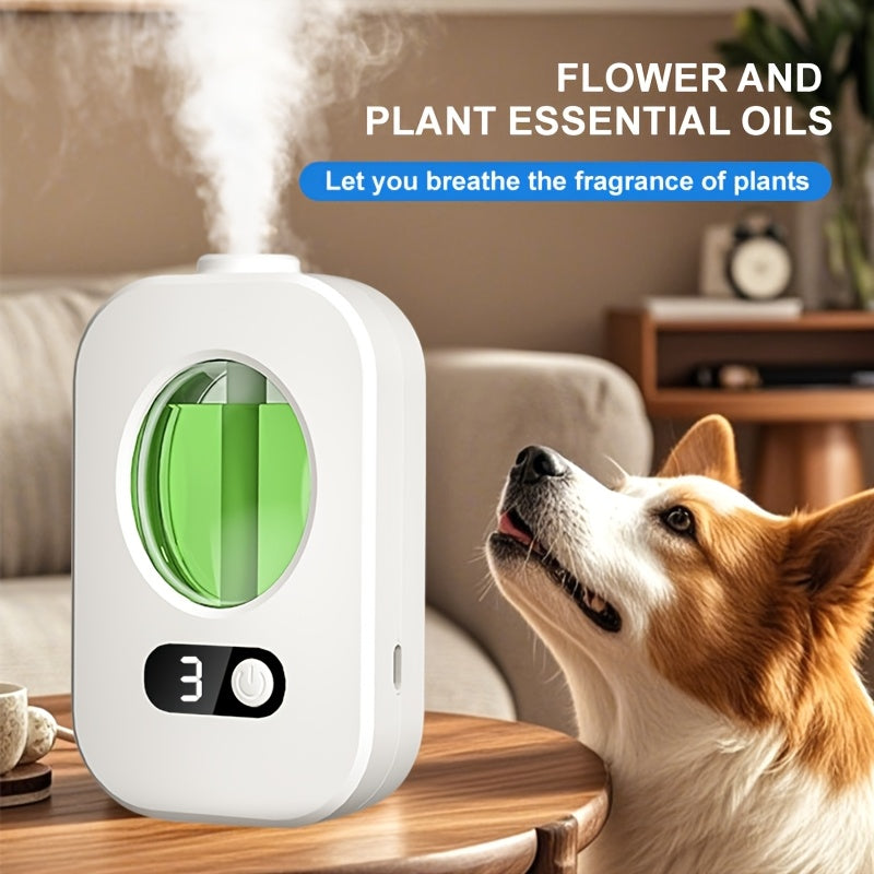 USB Rechargeable Essential Oil Diffuser with Night Light Wall Mount or Freestanding Multi-Fragrance