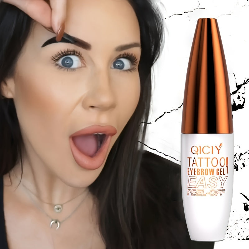 Waterproof Brown Eyebrow Tint Gel Long-Wearing Peel-Off Eyebrow Makeup