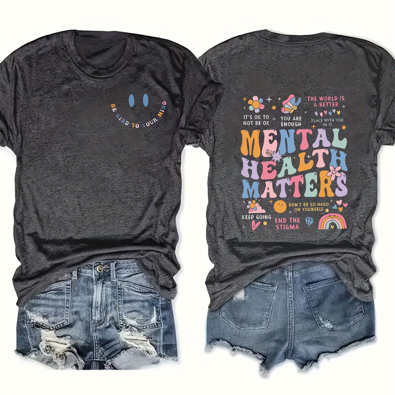 Plus Size Women's Graphic T-Shirt Bright Pink Short Sleeve Casual Top