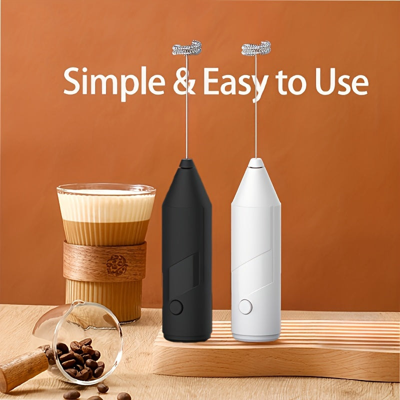 Electric Handheld Milk Frother for Lattes Cappuccinos Hot Chocolate