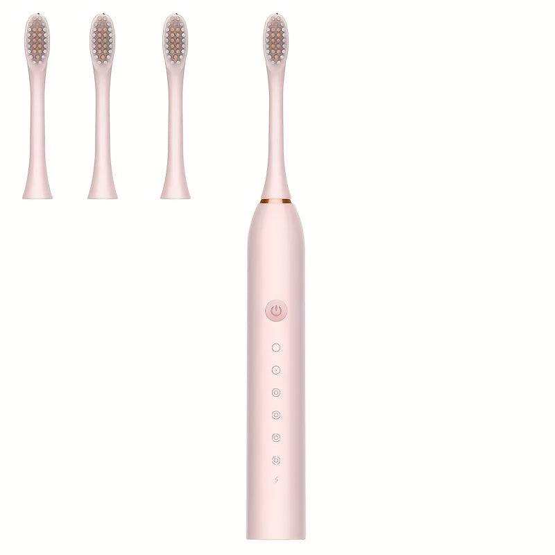 Набор электрических зубных щеток для взрослых Sonic с 4 насадками и 6 режимами