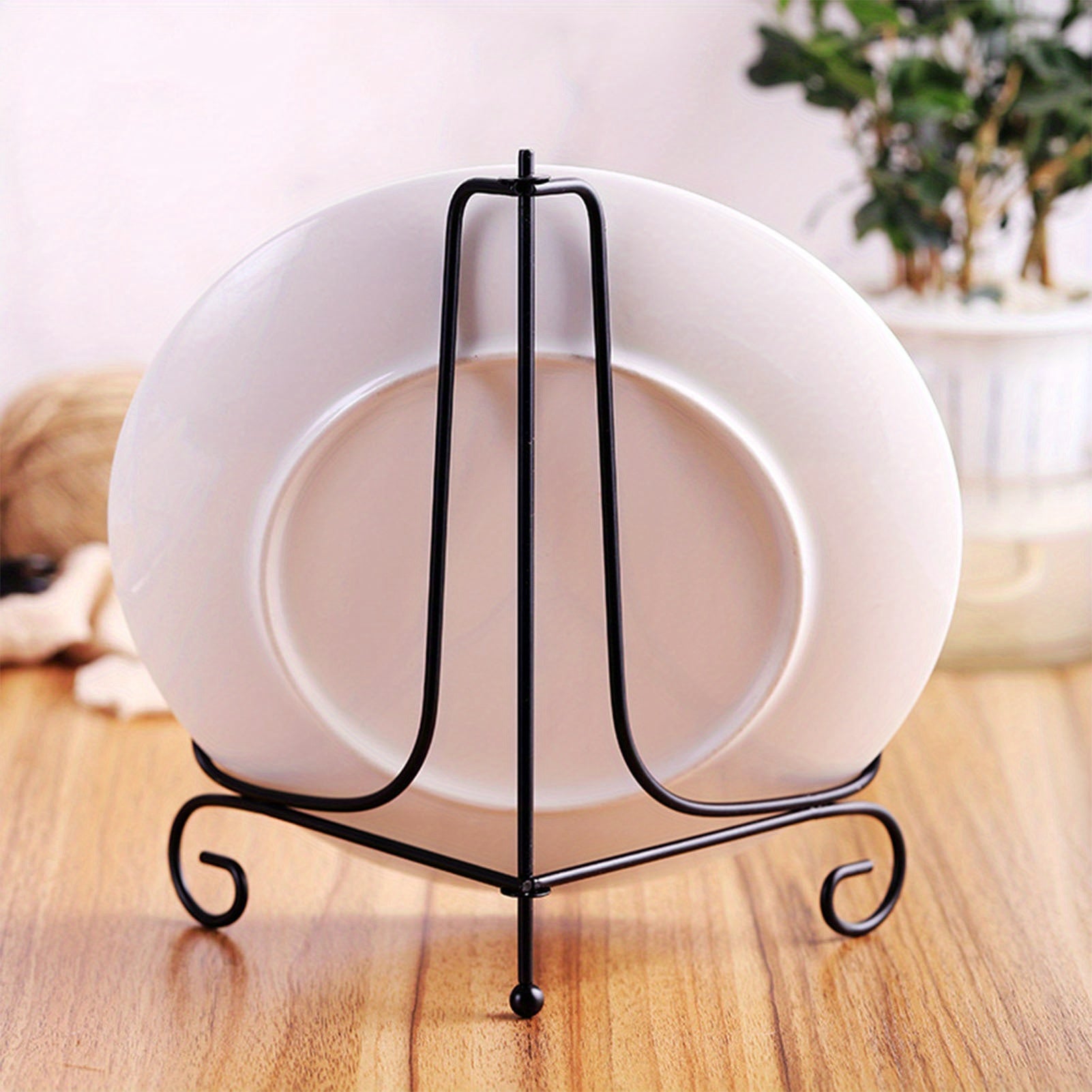 Multi-Functional Iron Display Stand for Plates Pictures Tablets and Art