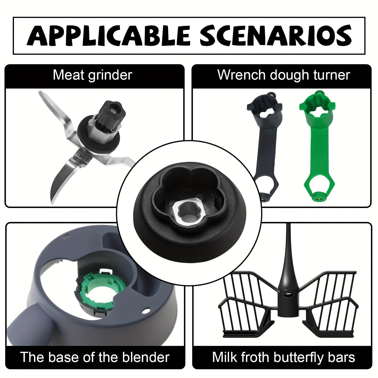 Clutch Drive Gear Replacement for Monsieur Cuisine Connect and Smart Kitchen Robots Plastic Non-Electric