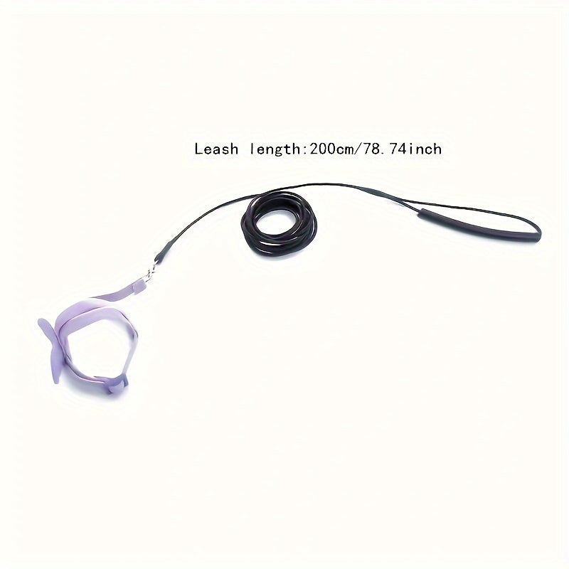 Adjustable Parrot Harness with Nylon Rope and 182.88cm Training Leash for Outdoor Flying