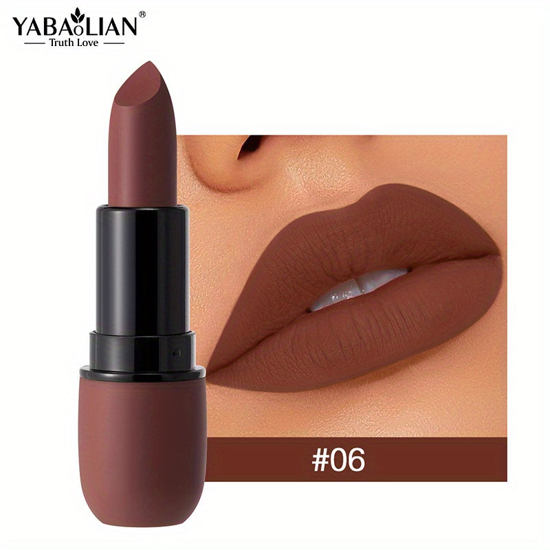 Set de labiales mate de terciopelo para mujer, 6 colores, a prueba de agua, a prueba de manchas, de larga duración