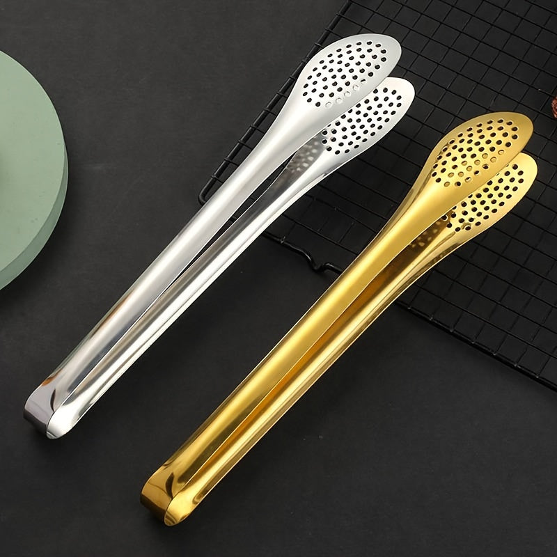 Set of 6 Stainless Steel Buffet Tongs in 7, 9, and 12 Inches