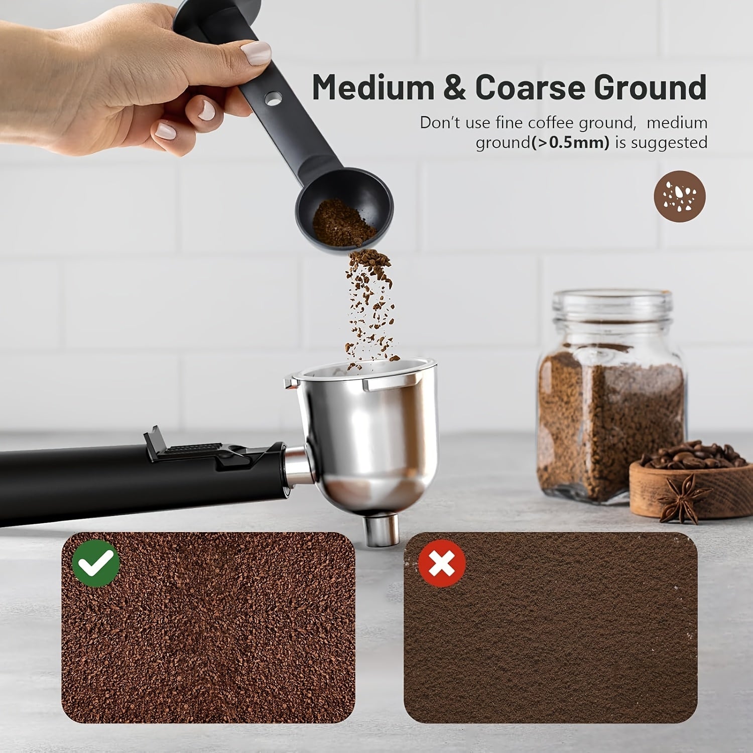 Sayohat uchun qora espresso tayyorlagich, sut ko'pik bilan, 4 stakan, 800W, kapuchino va latte uchun