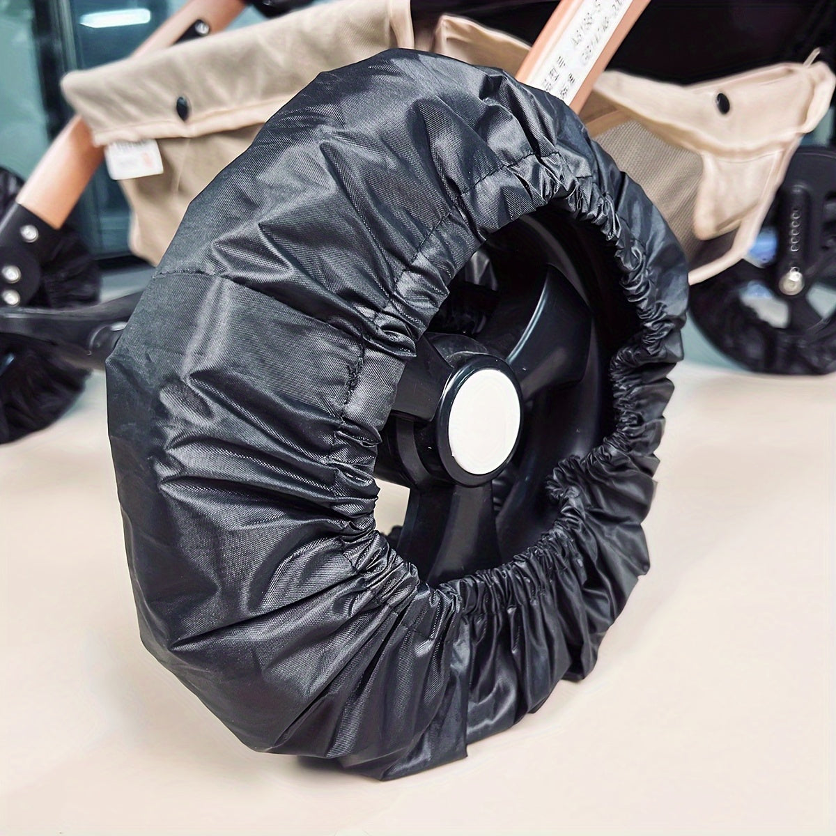 Large Polyester Wheel Protectors for Strollers and Trolleys 2-Pack