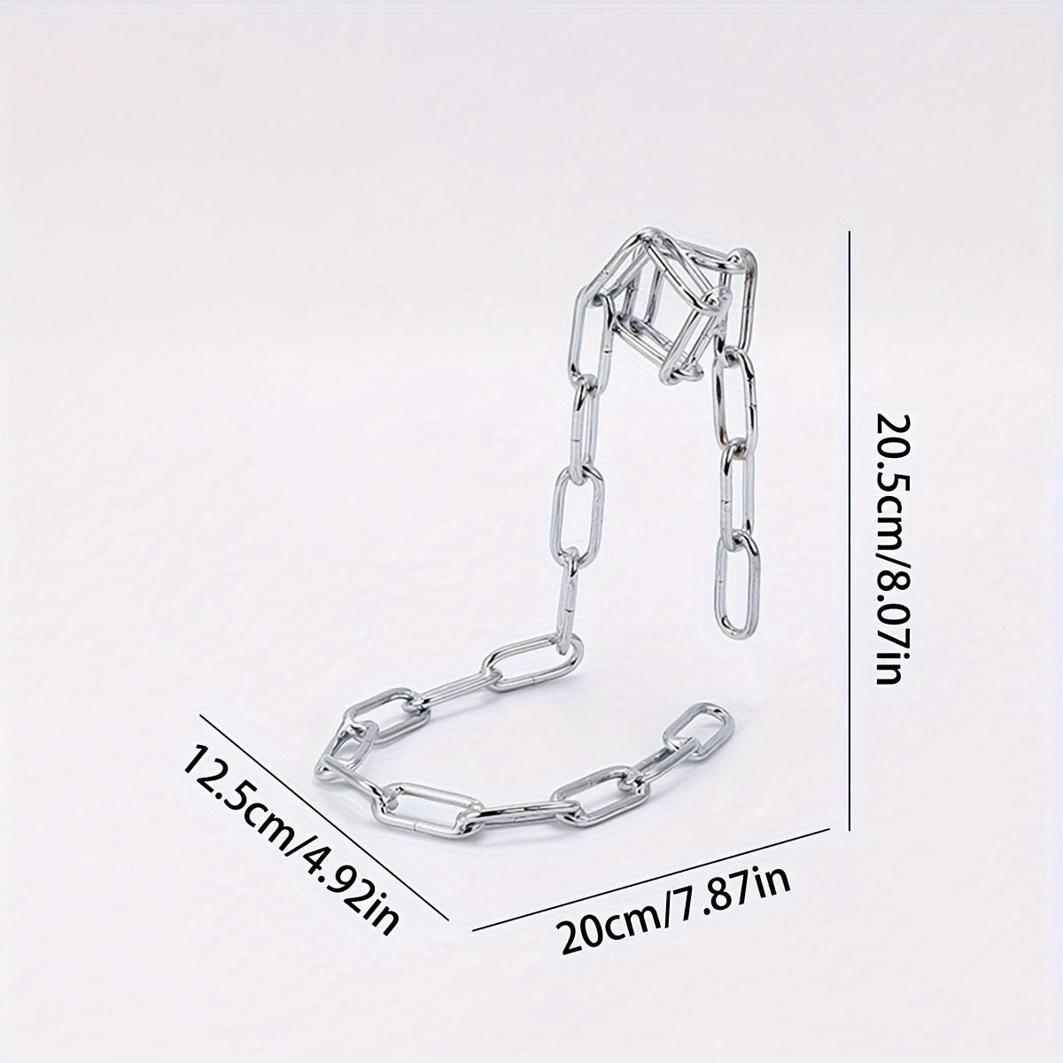 Iron Chain Wine Bottle Holder Decorative Hanging Rack Modern Home Decor