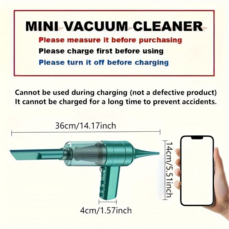 Wireless Handheld Vacuum Cleaner for Car and Home with Rechargeable Battery