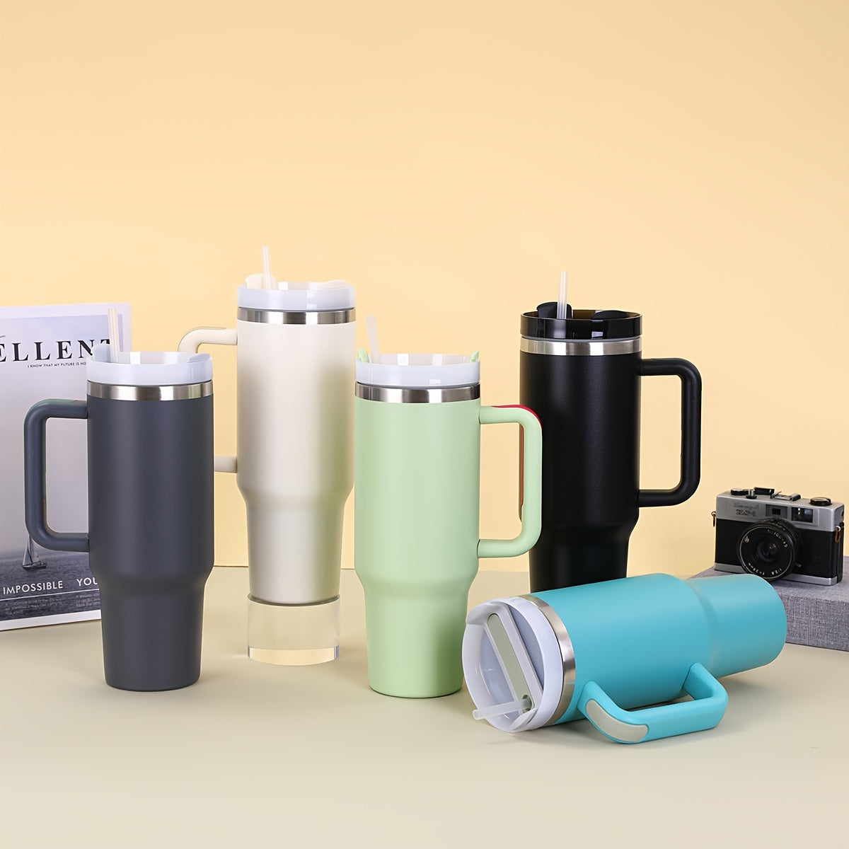 Stainless Steel Insulated Travel Tumbler 30oz Sports Camping Car Cup