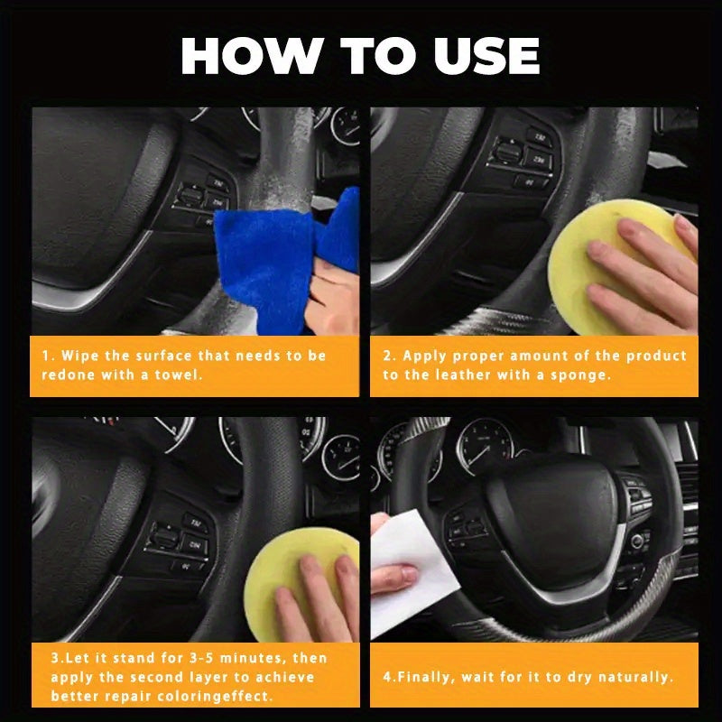 Car Interior Care Polish Black Dashboard Restorer Tire Gloss UV Protectant