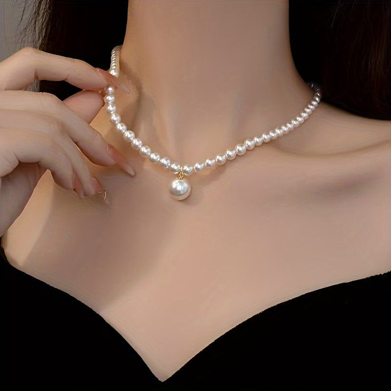 Freshwater Pearl Necklace Strand for Women Elegant Jewelry Gift for Mother’s Day
